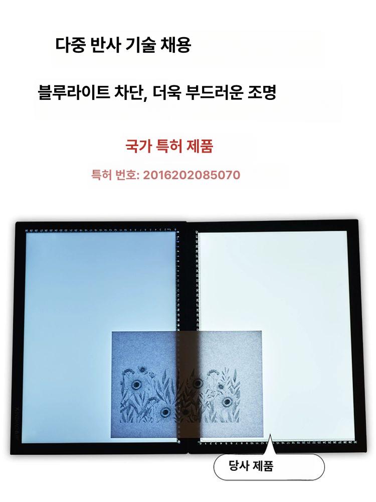 LED도광판 백라이트 발광판 패널 투광판 A2 복사대 드로잉 카피대 A4 알루미늄프레임 5V디밍 라인자석 - 상세 이미지 5
