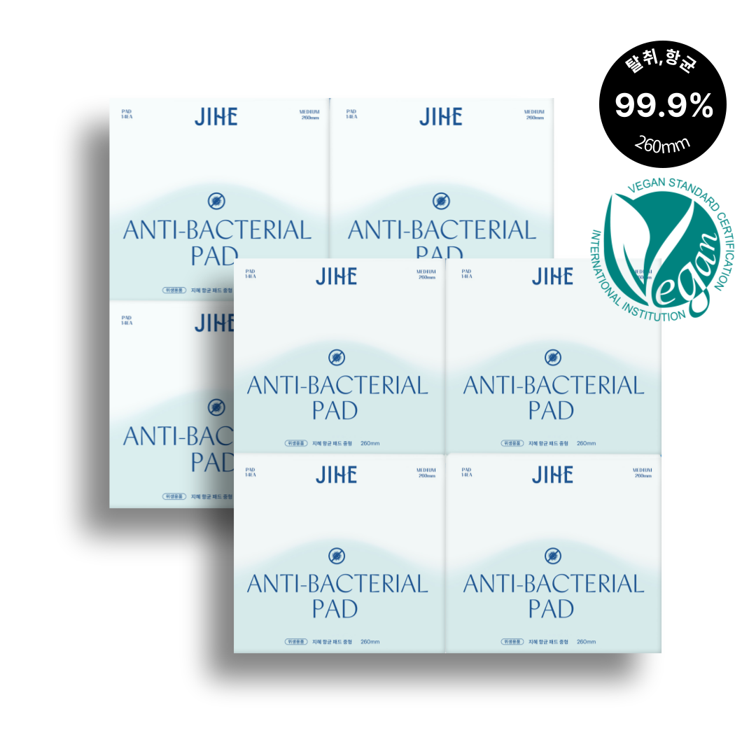 JIHE 지혜 항균패드 중형, 14개입, 8팩 - 상품 이미지
