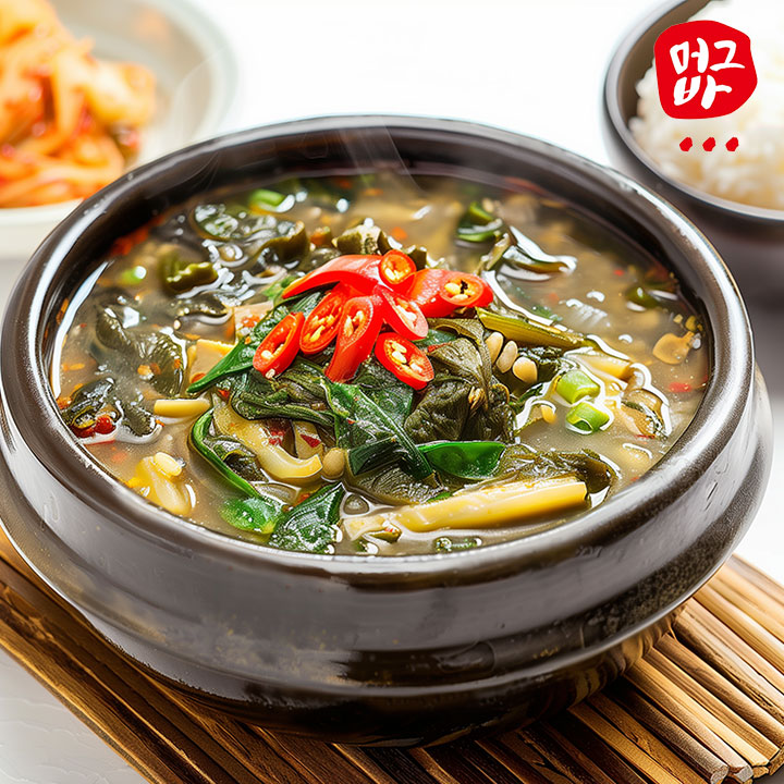 가마솥에 끓인 강원도 시래기 된장국 국내산 냉동국 간단한요리 집밥 된장 시래기국, 500g, 3개 - 상품 이미지