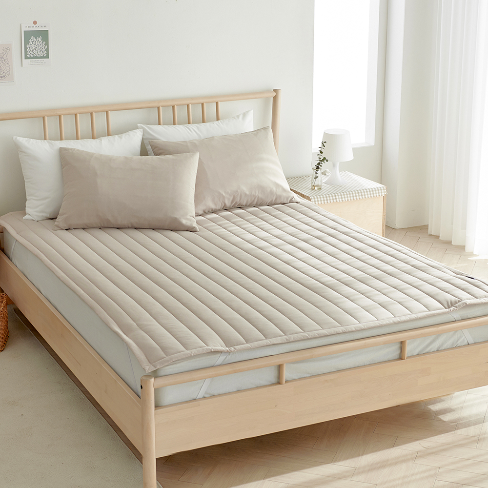 라몬떼 스테이 고정밴드 침대 패드 베이지, SS(슈퍼싱글)
