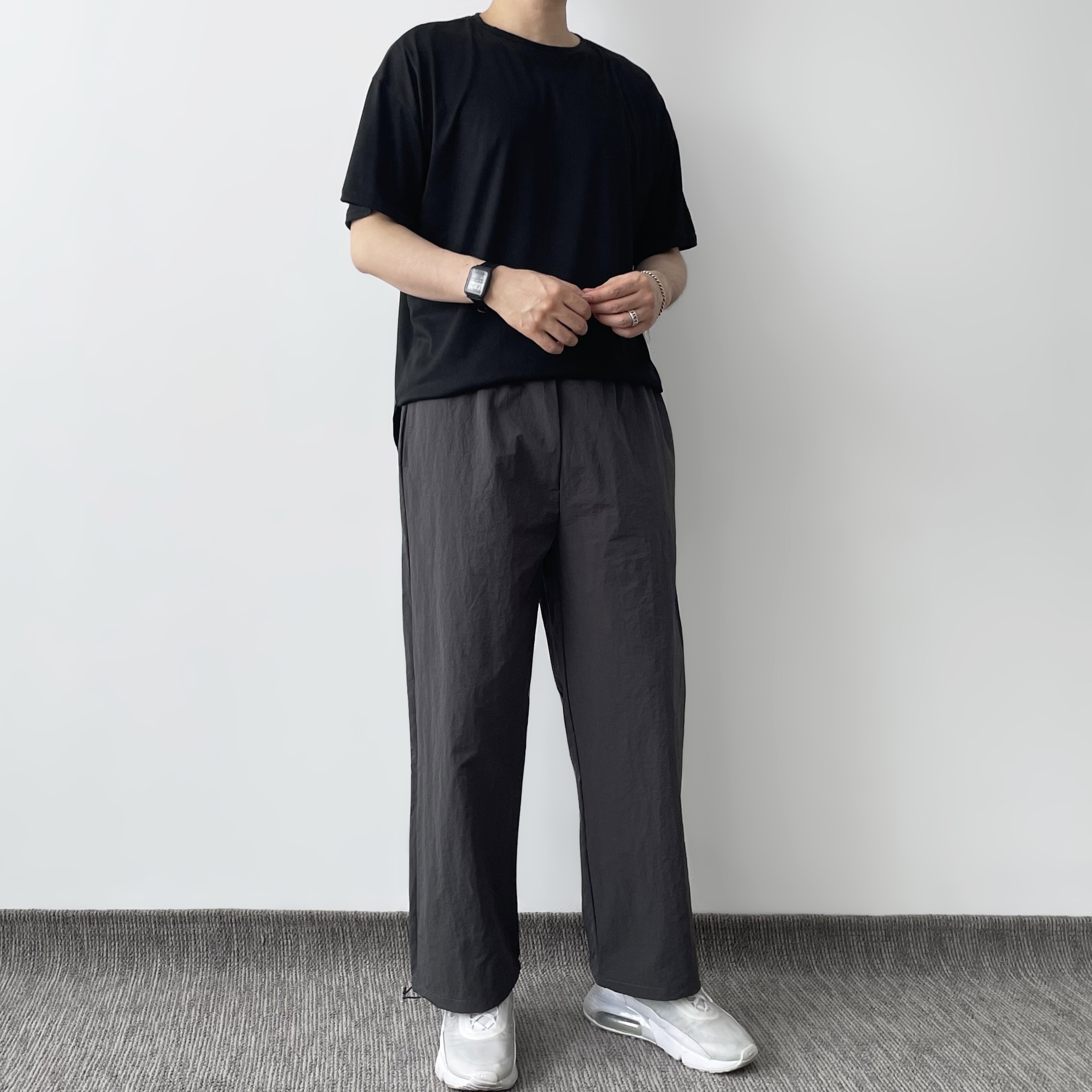 나일론팬츠 남자와이드바지 벌룬팬츠 남자통바지 이미지 7