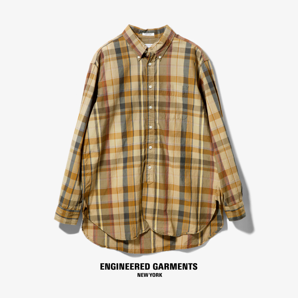 [국내배송] 엔지니어드가먼츠 19세기 BD 셔츠 - Madras Plaid QT007 - 상품 이미지
