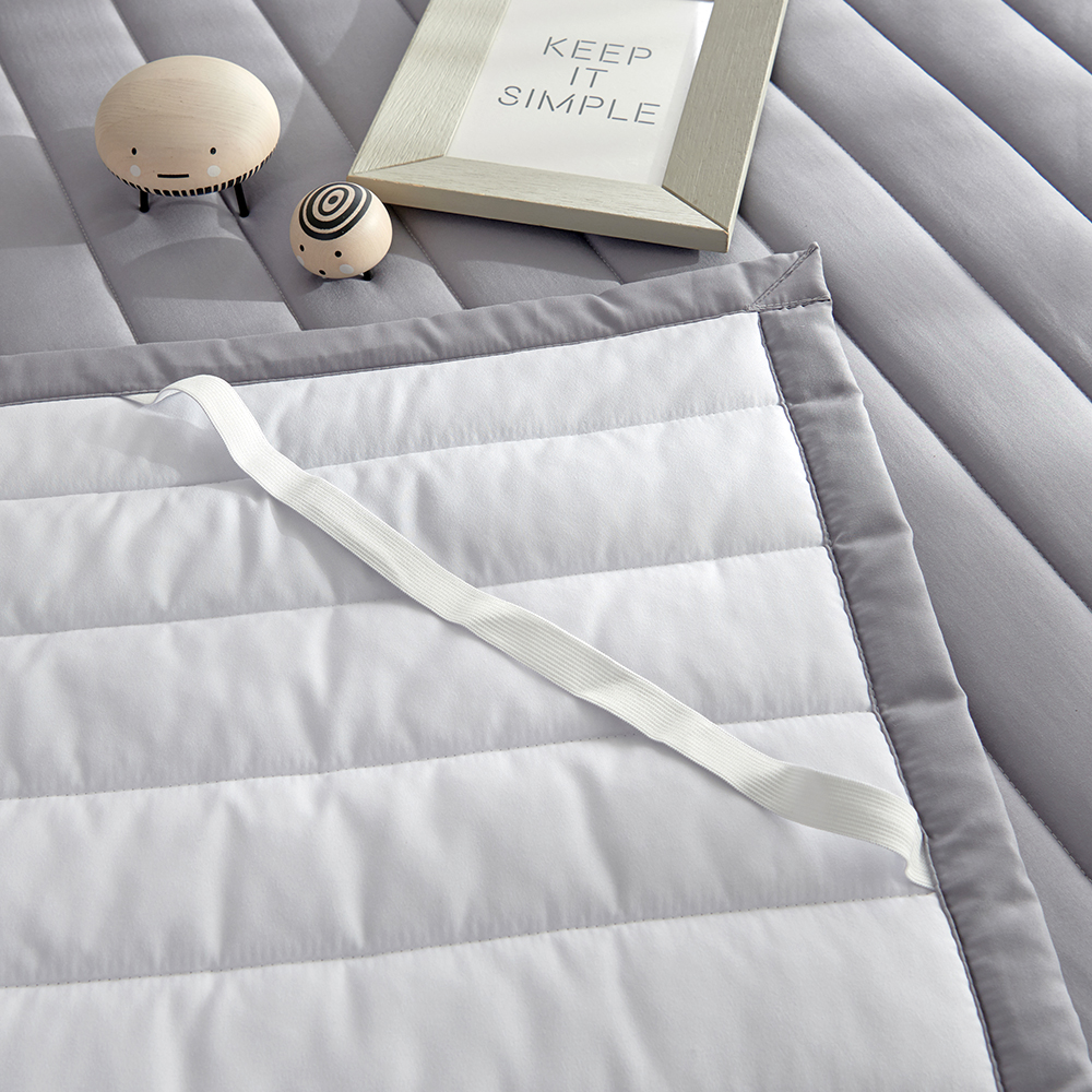 라몬떼 스테이 고정밴드 침대 패드 그레이, Q(퀸)