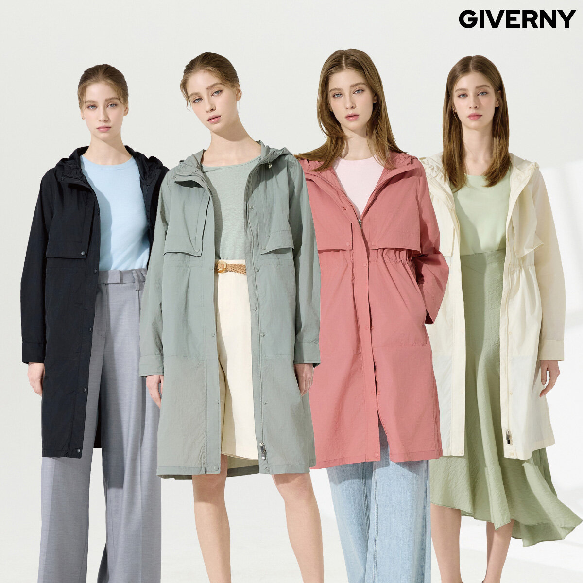 (런칭가 49,900원) 25SS 지베르니 롱 아노락 점퍼 [N21]