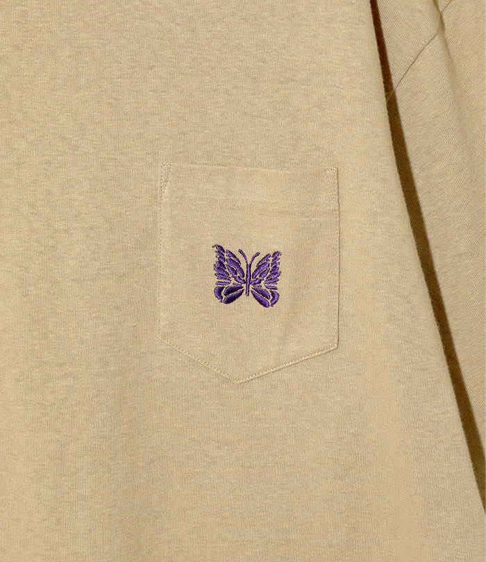 니들스 S/S Papillon 코튼 져지 엠블럼 포켓 티셔츠 QV357 이미지 6