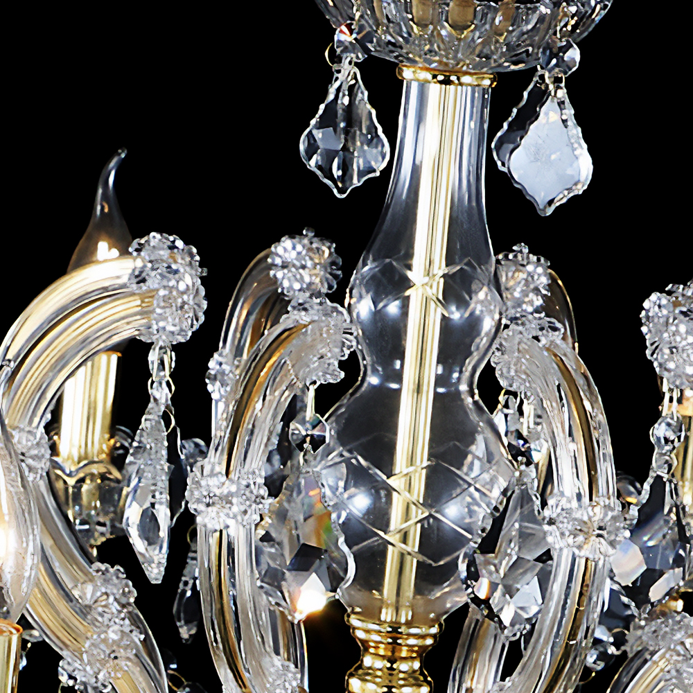 샹들리에 조명 샹드리에 대형 거실 크리스탈 샹제리제 15등 골드