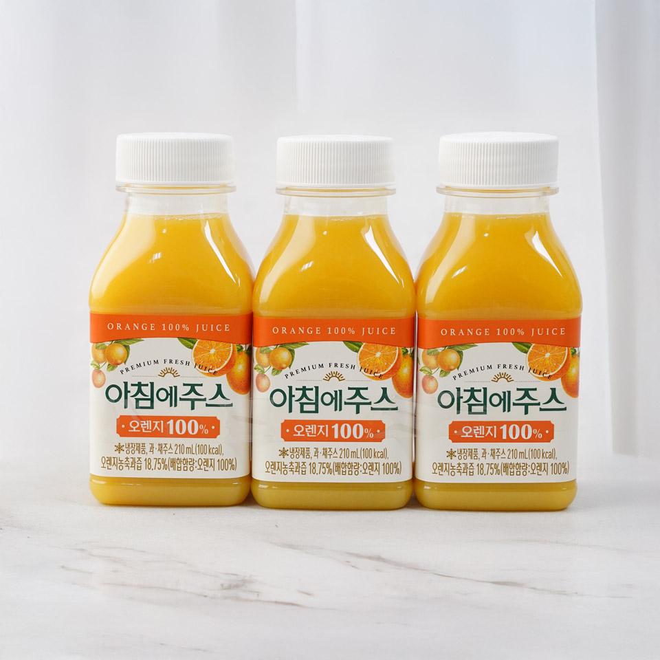 메가마트 서울우유 아침에주스 오렌지 210mlx3