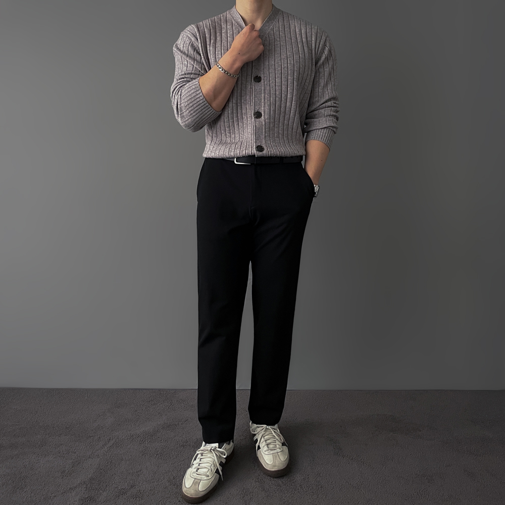 남자봄가디건 남자오버핏가디건 - 상세 이미지 4