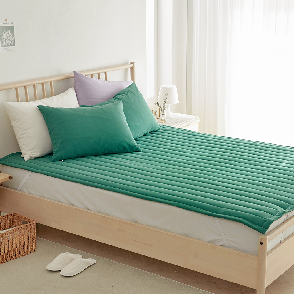 라몬떼 스테이 고정밴드 침대 패드 딥그린, SS(슈퍼싱글)