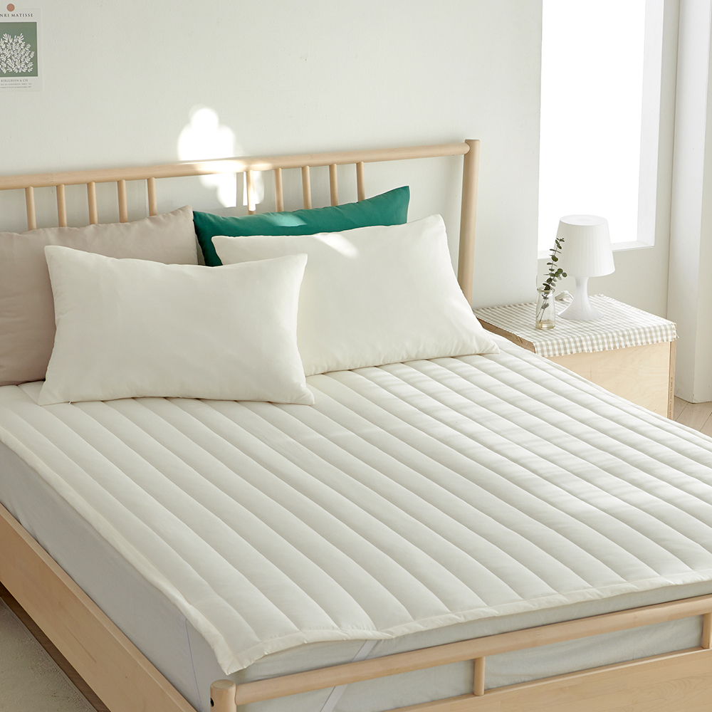 라몬떼 스테이 고정밴드 침대 패드 크림, SS(슈퍼싱글)