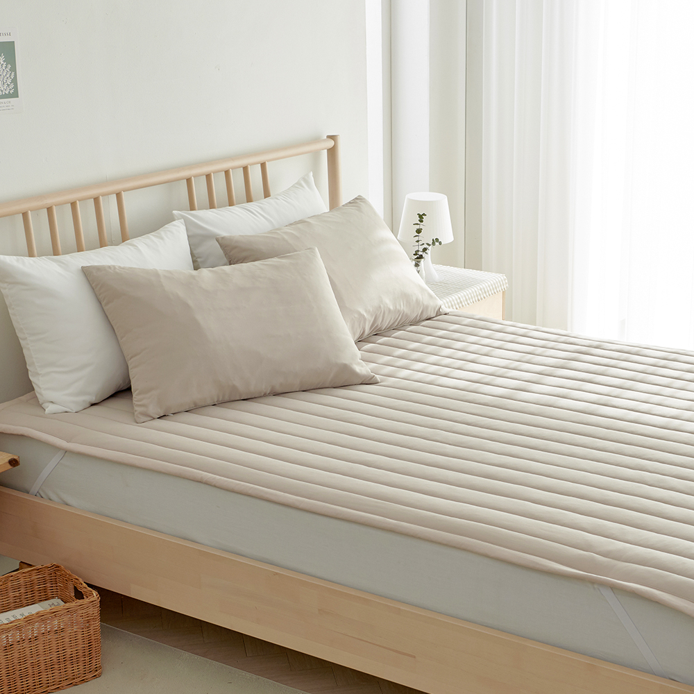 라몬떼 스테이 고정밴드 침대 패드 베이지, SS(슈퍼싱글)