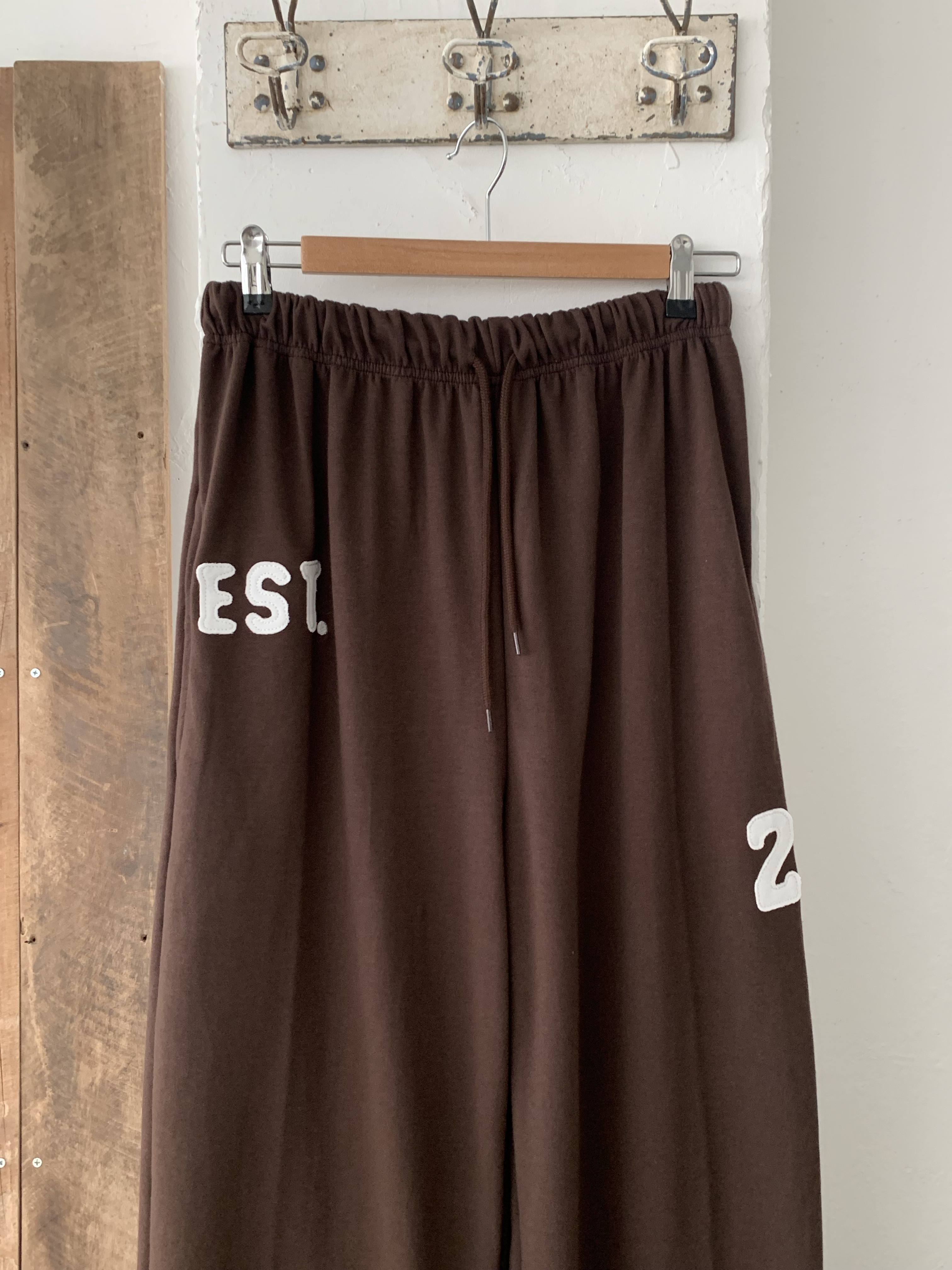 [pants/골반볼륨핏] 패치 롱 와이드 트레이닝팬츠 트레이닝셋업 세트 (3col) 상세 이미지 30