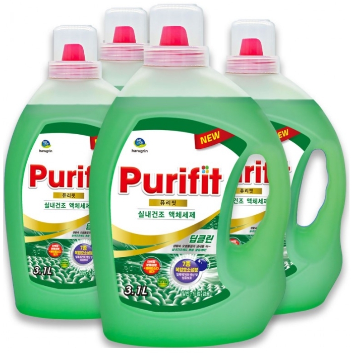 드럼세탁기세제 액체 빨래세제 3100ml 4통 - 메인 이미지