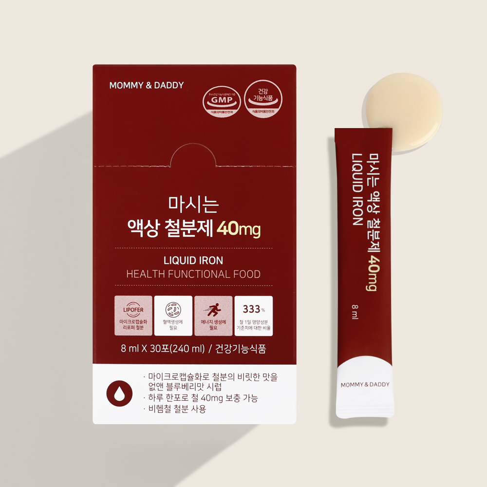임산부 철분제 40mg 액상 철분 영양제 30포, 1개