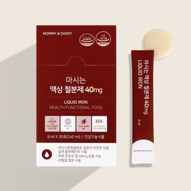임산부 철분제 40mg 액상 철분 영양제 30포