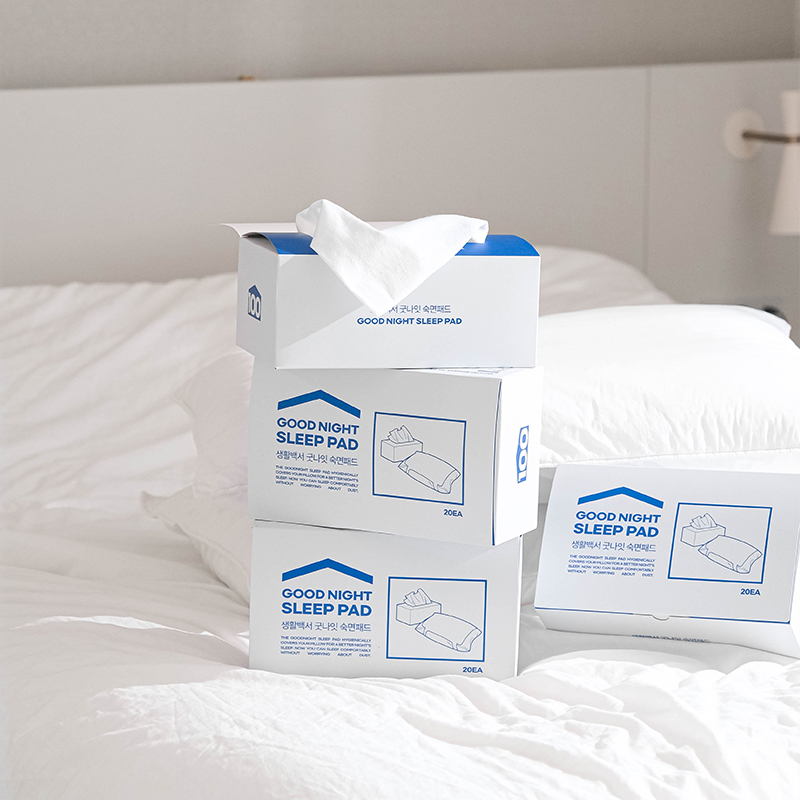 생활백서 일회용 여행용 베개커버 세트 위생 숙면패드 20매+5매x2 캠핑 출장 호텔 숙박