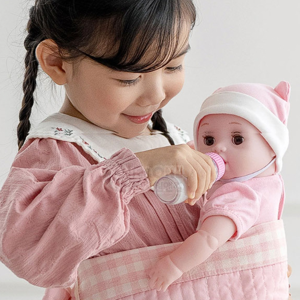 아기인형 신생아 재우는 인형 어부바 아이 엄마놀이