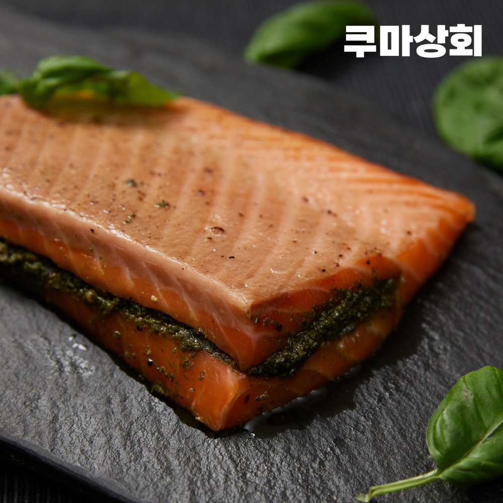 [간편조리]쿠마 연어 바질 스테이크 250g 이미지 7