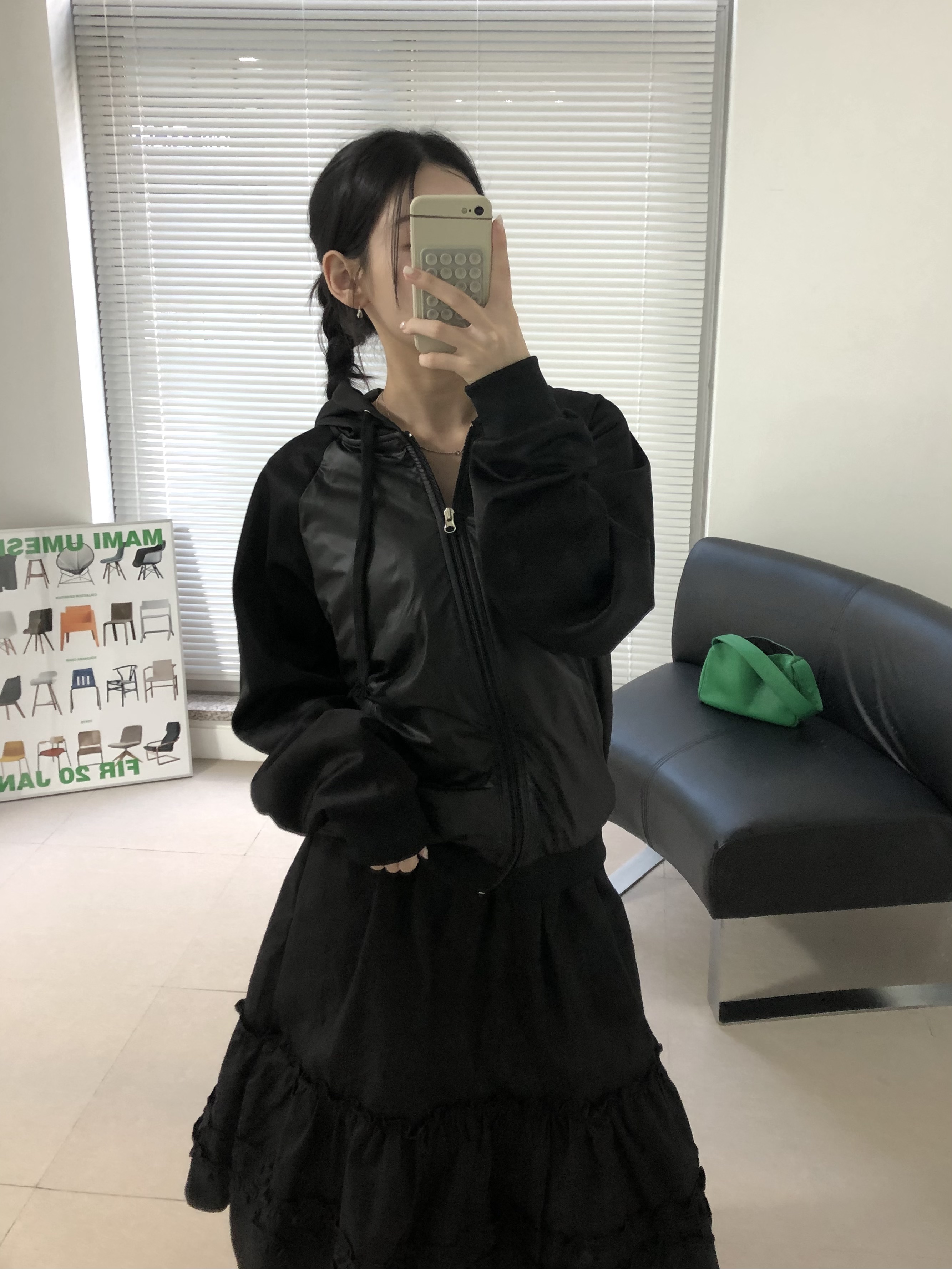 나일론 후드 집업 저지 NYLON HOODIE (2 color) 상세 이미지 2