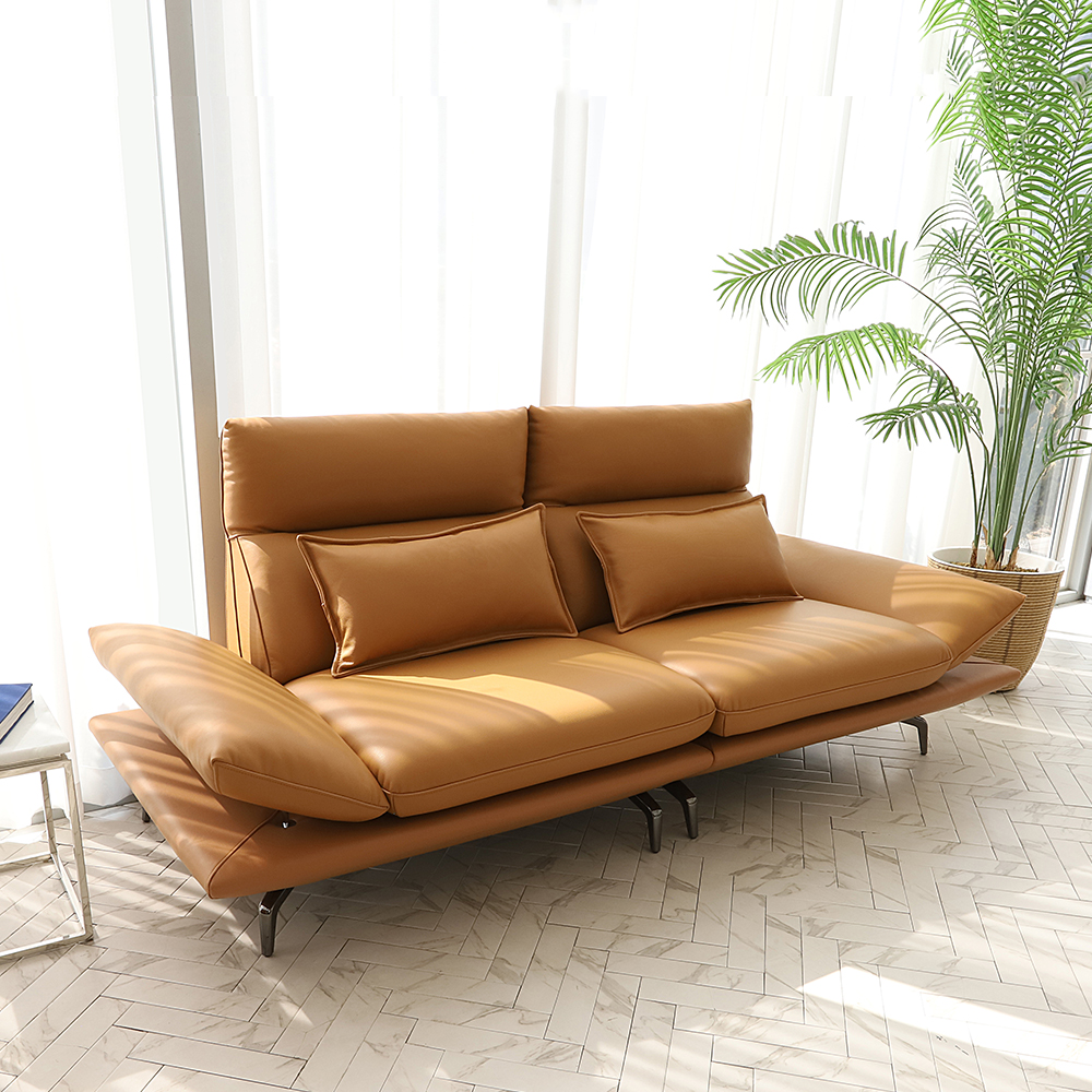 국내제작 더스틴 전체 이태리 천연가죽 면피 3인용가죽쇼파 모듈소파 CL522