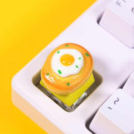 계란빵 달걀 후라이 커스텀 포인트 기계식 키보드 키캡