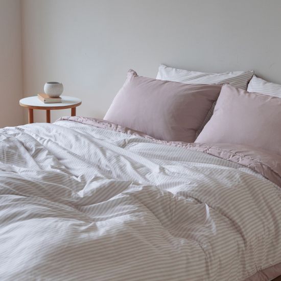 슬라운드 사계절 스트라이프 먼지없는 알러지케어 차렵 이불 SS