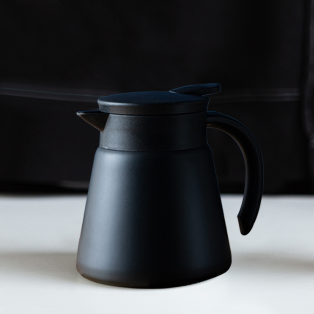 칼딘 보온보냉 서버 스텐 커피 서버 워터저그 650ml, 블랙 - 상품 이미지