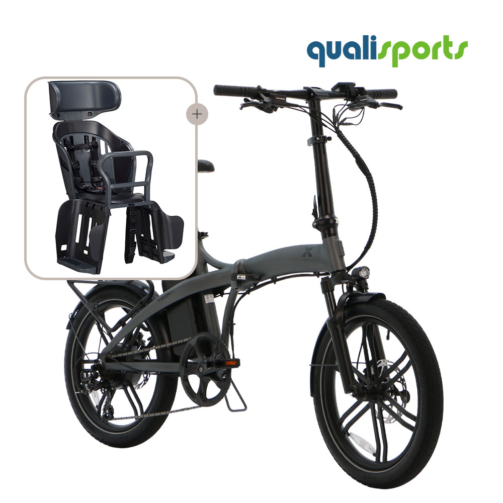 퀄리스포츠 엑스트론 프로 48V 500W 접이식 전기자전거 유아안장 패키지