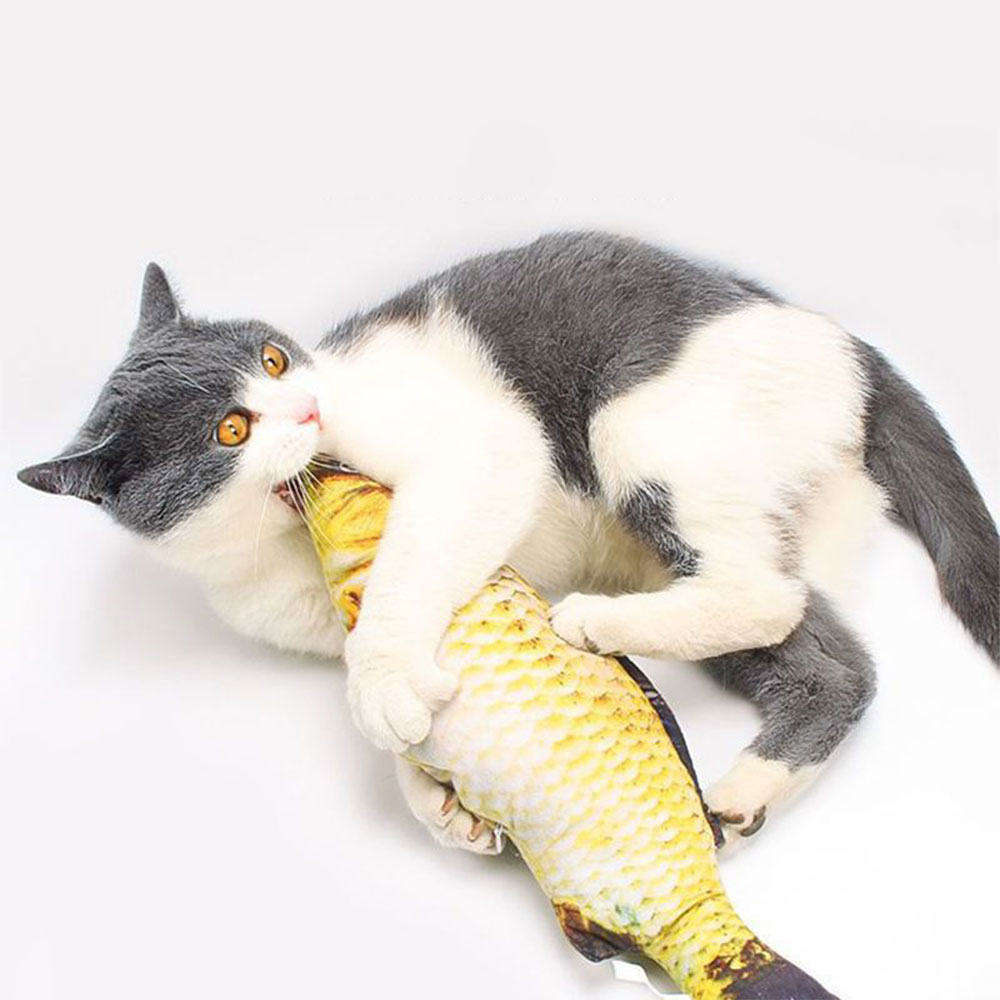 크레용펫 고양이 캣닢 쿠션 대왕 물고기 인형 4종 - 상세 이미지 5