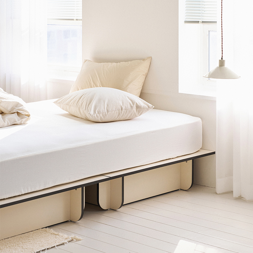누어 룬드 무헤드 평상형 파운데이션 싱글 슈퍼싱글 침대 프레임 S/SS 상세 이미지 7
