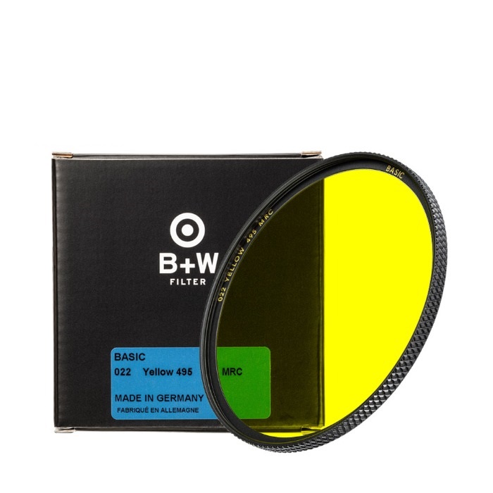 슈나이더 B+W BASIC Yellow MRC 55mm 카메라 렌즈 흑백 필터 [공식수입원 무한미디어] - 상품 이미지