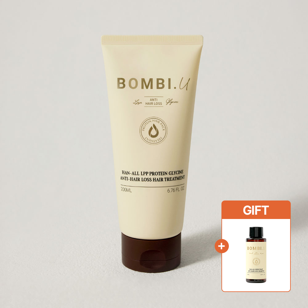 봄비유 한올 무실리콘 LPP 단백질 헤어팩 글라이신 탈모 완화 헤어 트리트먼트 200ml