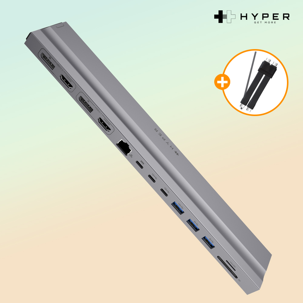 하이퍼드라이브 13in2 HD134 맥북 도킹스테이션 100W C타입 멀티 맥북허브
