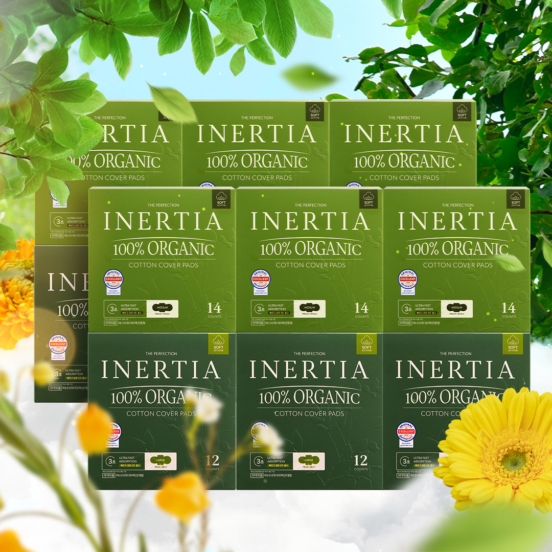 [4700만장 완판템] [12팩] 이너시아 더 퍼펙션 유기농 생리대 제품 이미지