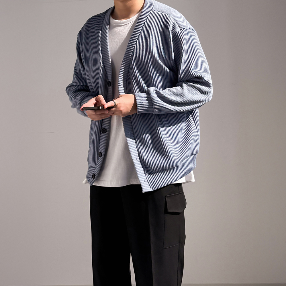 1+1 남자봄가디건 남자오버핏가디건 - 상세 이미지 2