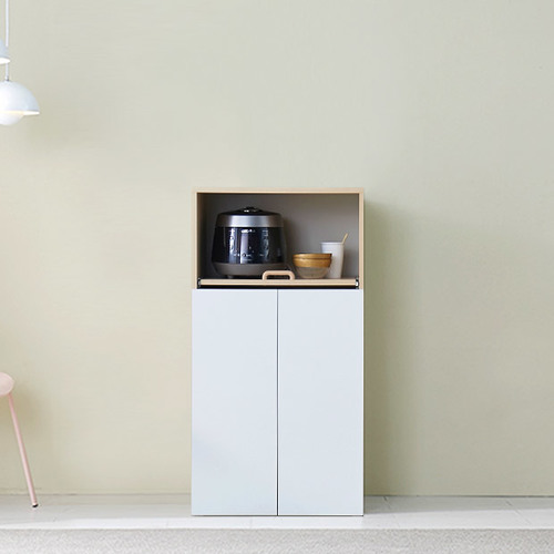 네온 600낮은 슬라이딩 정수기테이블 거치대 오브제수납장 커피머신선반