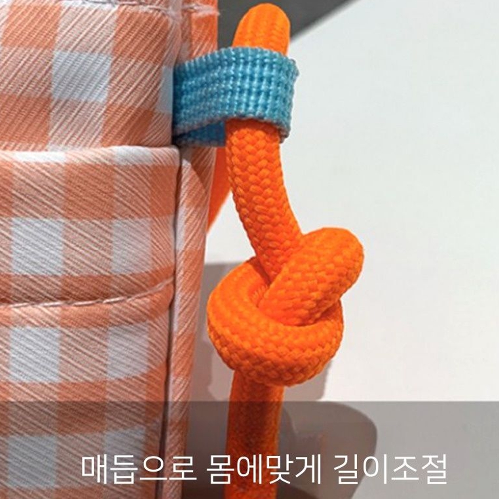 핸드폰가방 옆으로매는가방 학생 보조 캐릭터 속옷 방수 여행용파우치 오렌지 이미지 8