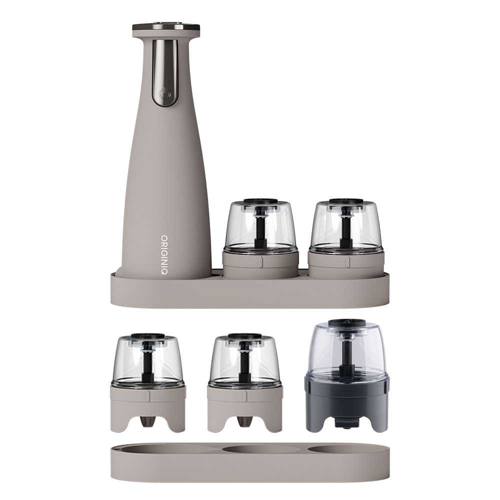 [본사직영] 오리지니크 전동그라인더 소금 후추 깨 그라인더 페퍼밀 빅컨테이너 풀세트 제품 이미지