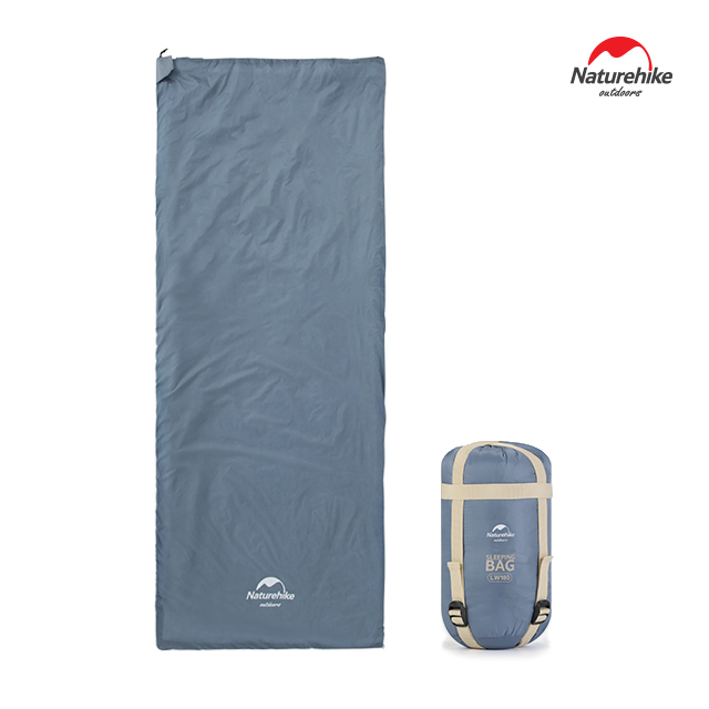 네이처하이크 LW180 초경량 XL 백패킹 여행 캠핑 미니 결합가능 침낭 블루