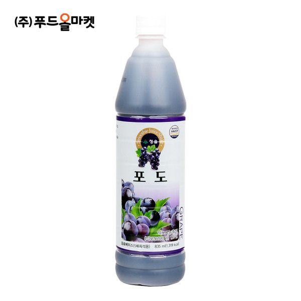 청솔 포도 835ml : 리인유통