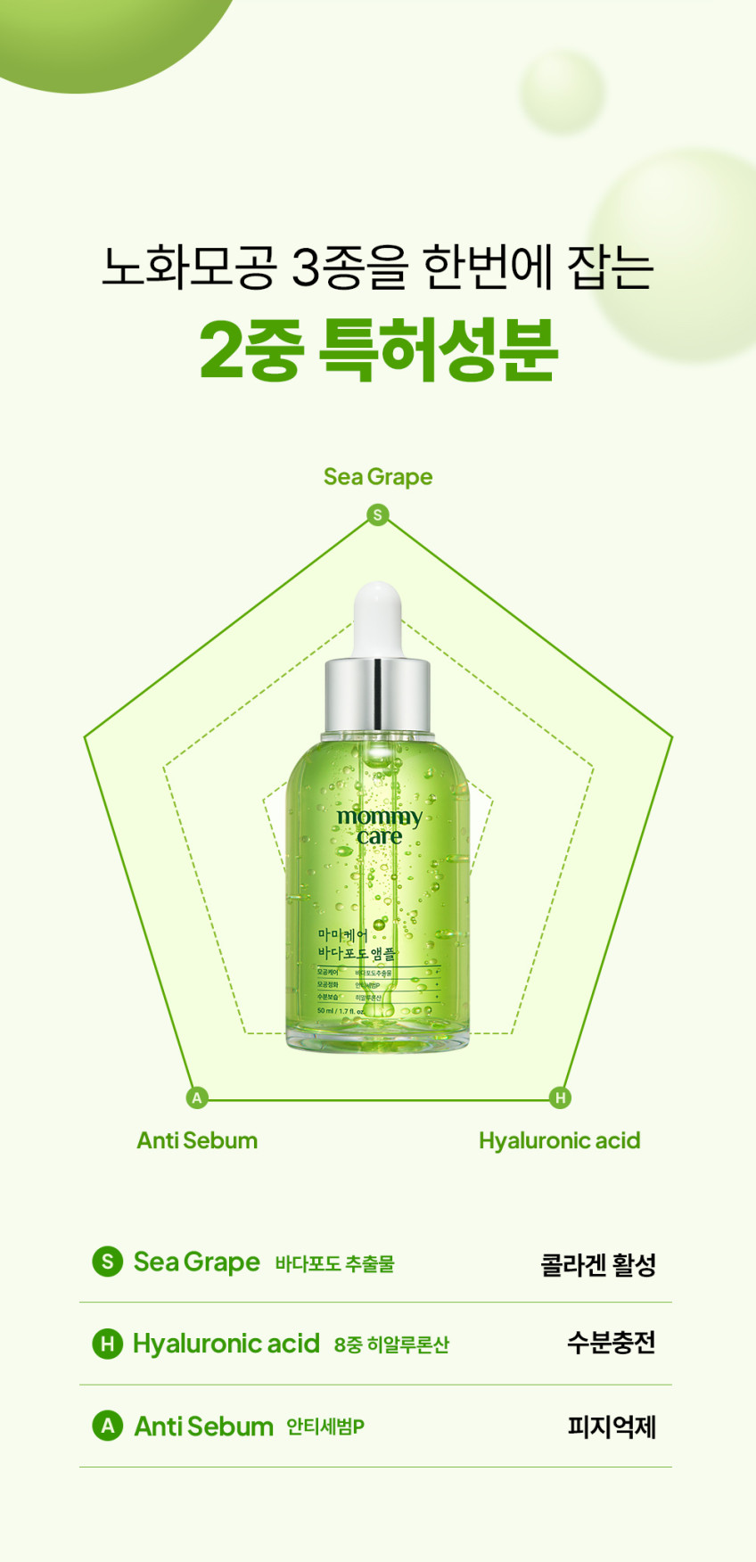 마미케어 모공 잡티 바다포도 앰플 80ml, 2개