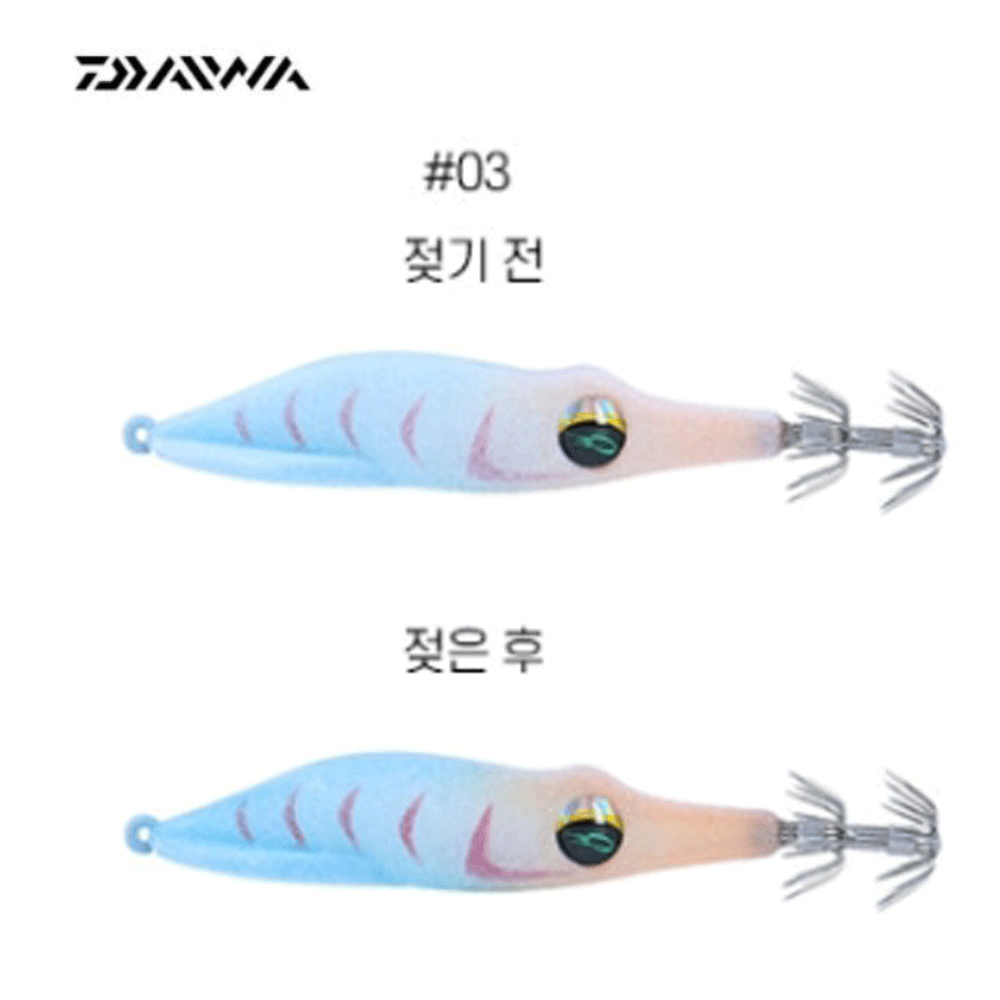 바다루어 다이와 에메랄다스 이카메탈 드롭퍼 수평 에기 슷테 3, 5.5cm(2.2인치)