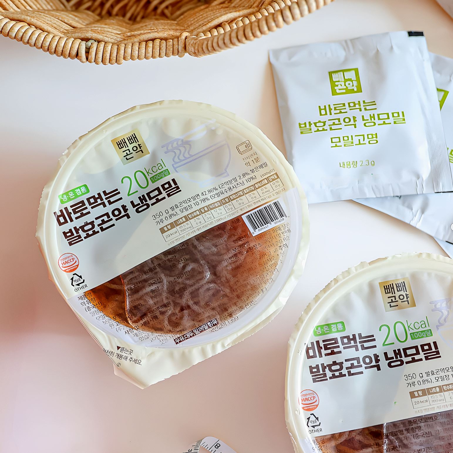 국물까지 다먹어도 79kcal 바로먹는 발효곤약 냉모밀 350g, 2개 - 상세 이미지 4