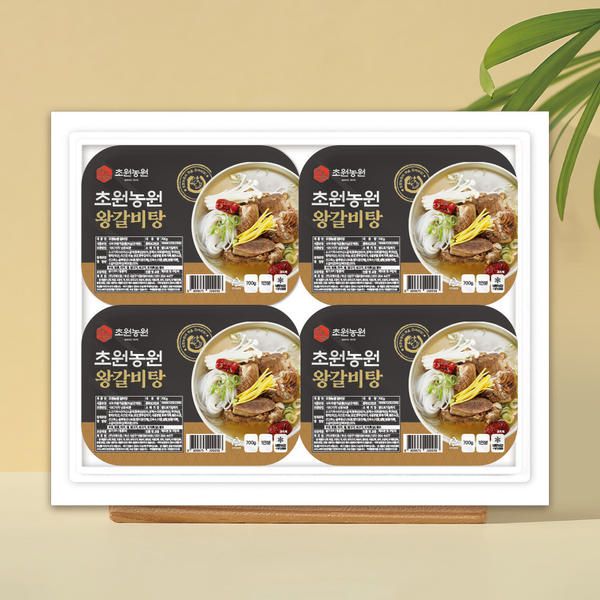 [국제식품] 초원농원 맛 그대로 진한육수 진짜 왕 갈비탕 700g(4팩) : 제이브 스토어