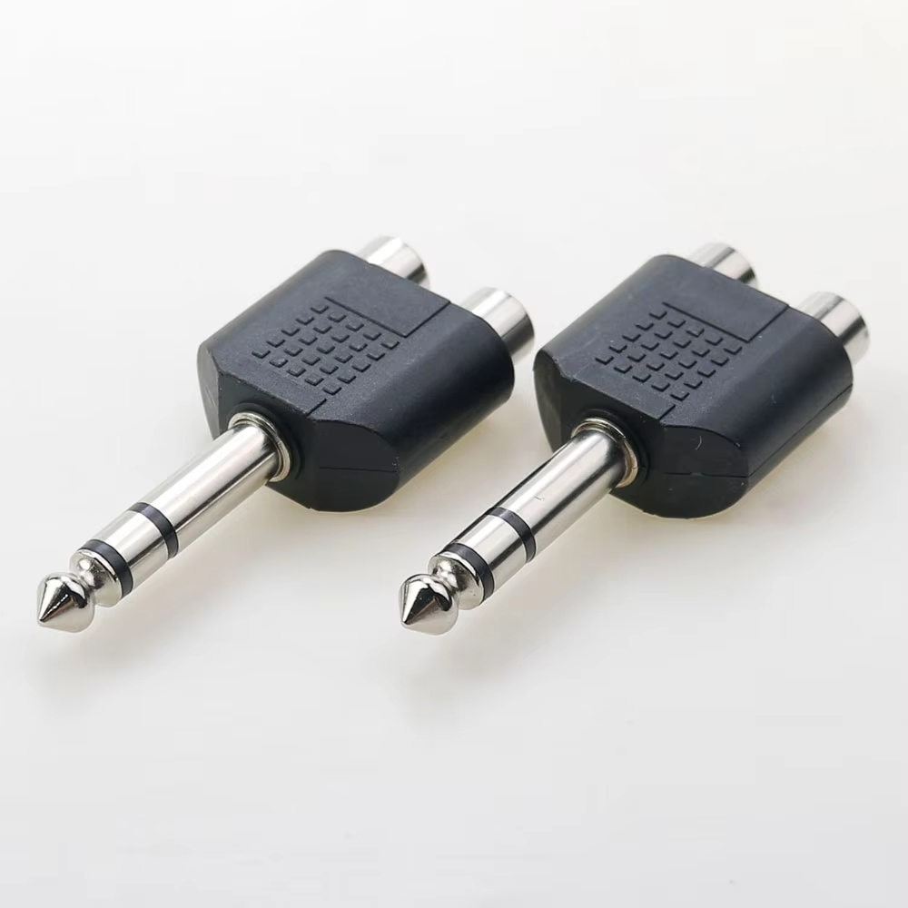 2 RCA to TRS 55 케이블 커넥터 6.3mm 스테레오 변환 오인페 연결 - 상세 이미지 4