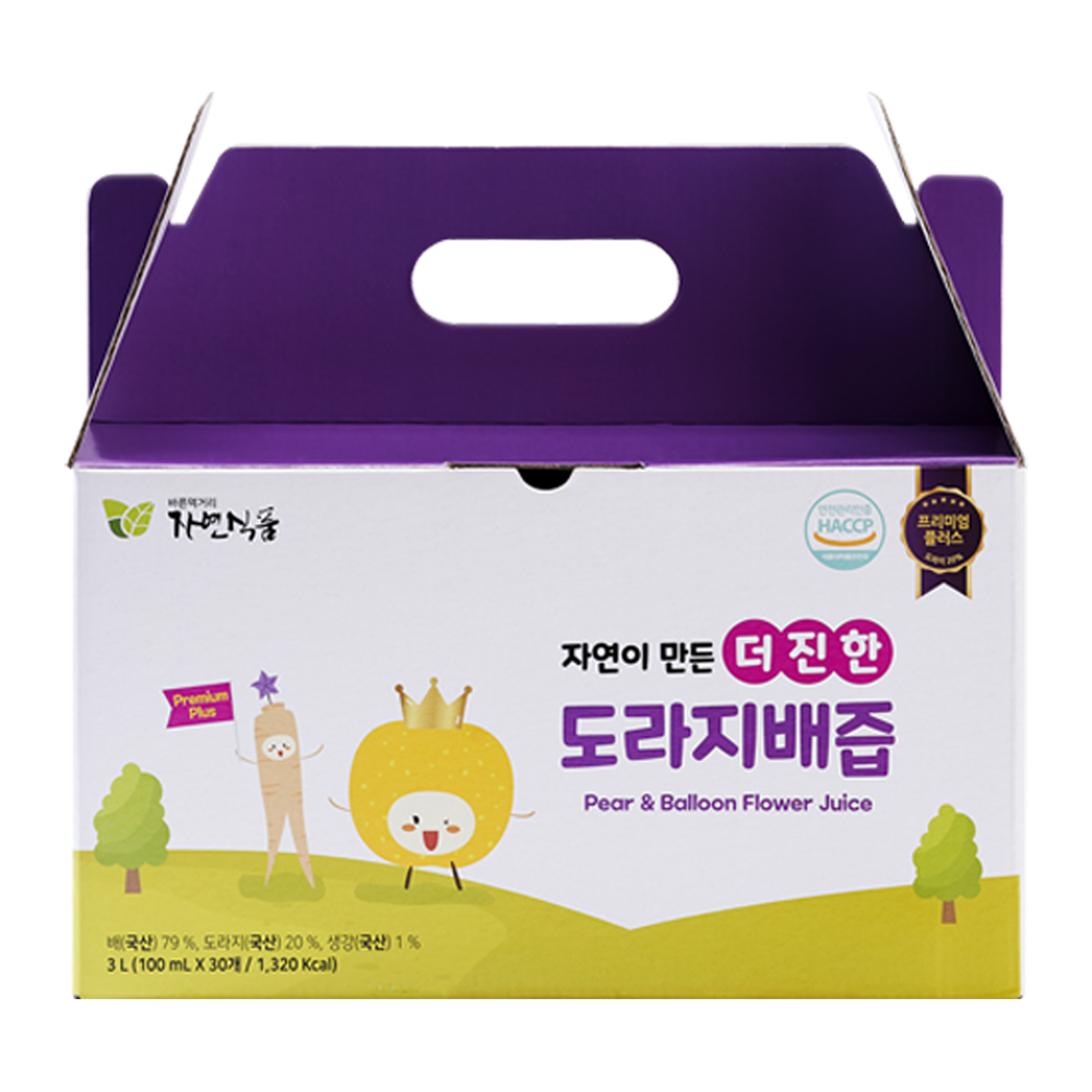 자연이 만든 더 진한 도라지배즙 스파우트 100ml x 30팩(국산 도라지20%) - 상세 이미지 3