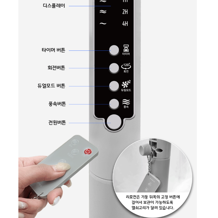 캐로스 대형선풍기 양면형 식당 공장 창고 산업용 40cm (16인치) - 상세 이미지 5