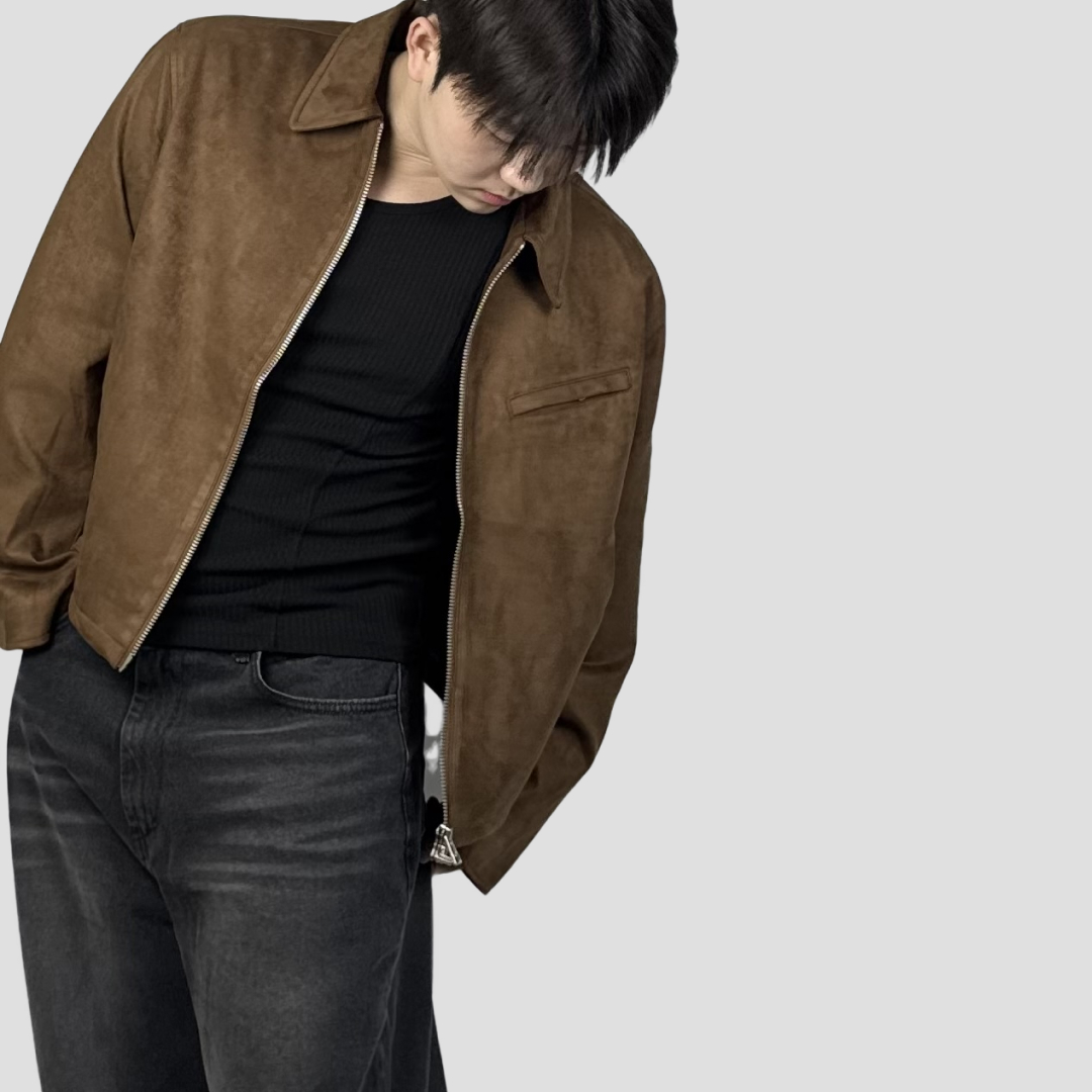 남자스웨이드자켓 남자크롭자켓 - 상세 이미지 5