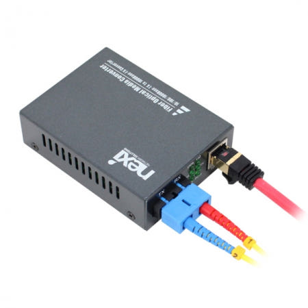NEXI NX-SFC2000-SCS 10/100/1000Mbps기가비트 싱글모드 광컨버터 NX529