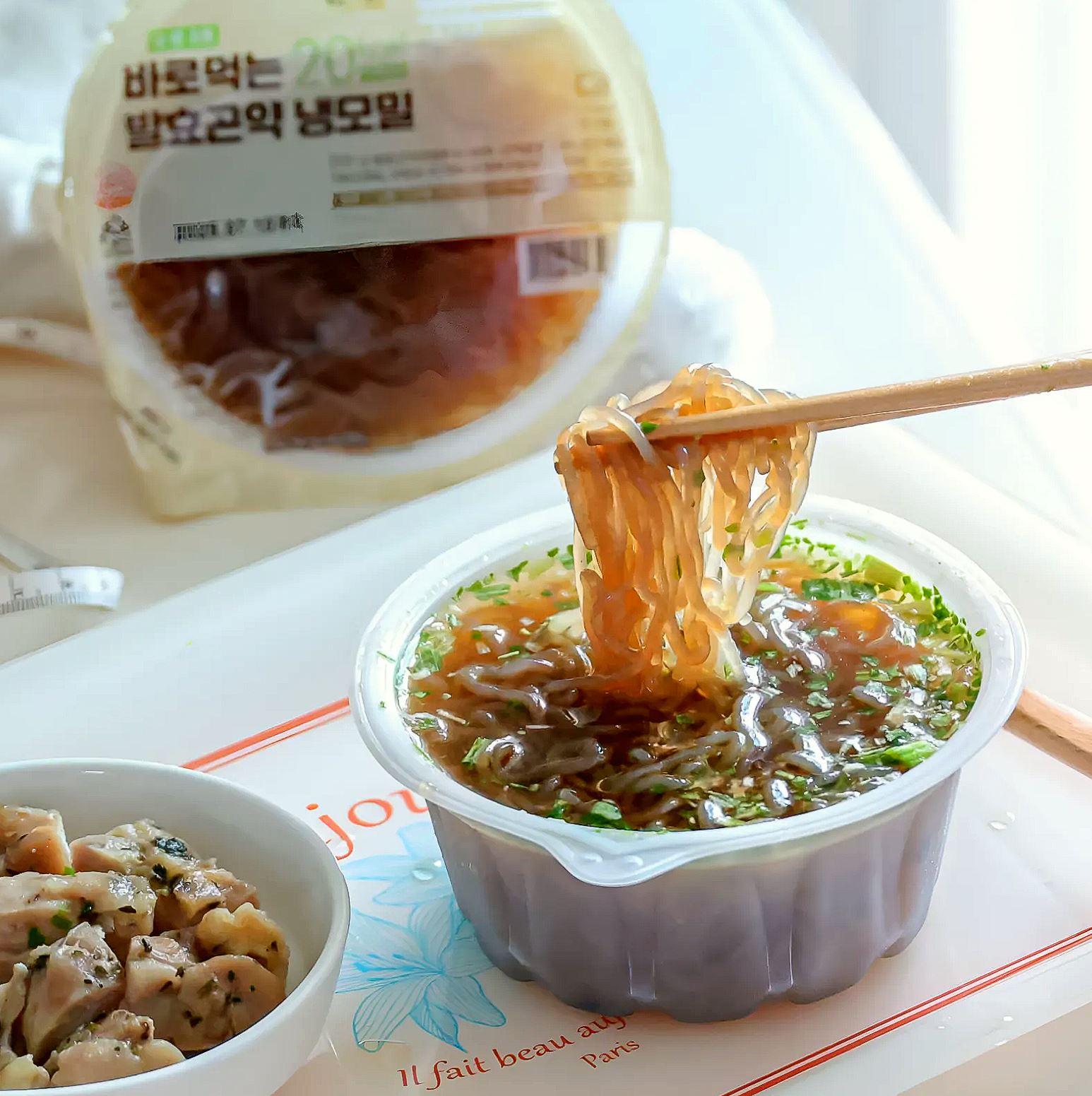 국물까지 다먹어도 79kcal 바로먹는 발효곤약 냉모밀 350g, 4개 이미지 3